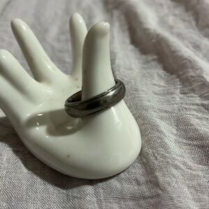 Men’s Titanium Band with Grooved Edges